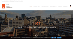 Desktop Screenshot of lktranslations.co.uk